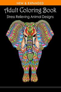 Adult Coloring Book Stress Relieving Animal Designs