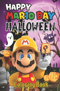 Happy Mario Day Halloween Coloring Book