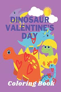 Dinosaur Valentine's Day Coloring Book