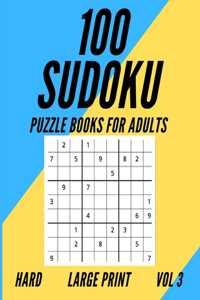 100 Sudoku Puzzle Book For Adults