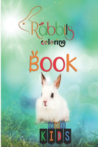 Rabbits coloring book for kids