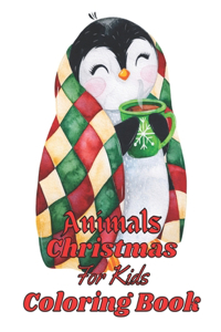 Animals Christmas Coloring Book For Kids