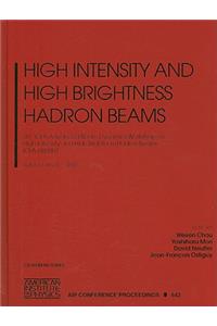 High Intensity and High Brightness Hadron Beams