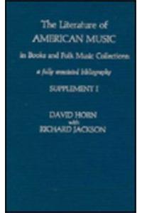 The Literature of American Music in Books and Folk Music Collections, Supplement