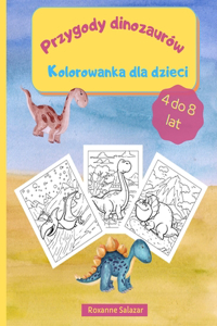 Przygody dinozaurów - Kolorowanka dla dzieci