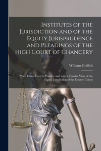 Institutes of the Jurisdiction and of the Equity Jurisprudence and Pleadings of the High Court of Chancery