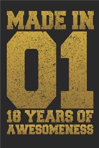 Made In 01 18 Years Of Awesomeness