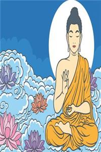 Buddha sitting in heaven