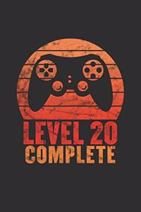 Level 20 Complete