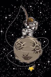 Astronaut Fishing Stars