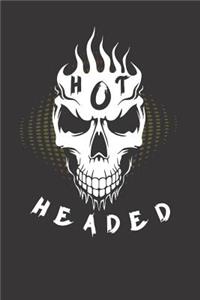 Skull Hot-Headed Notebook Journal