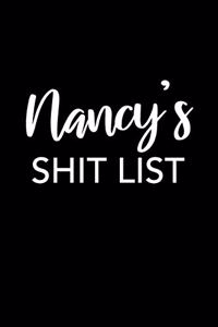 Nancy's Shit List