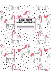 Blank Sheet Music Notebook