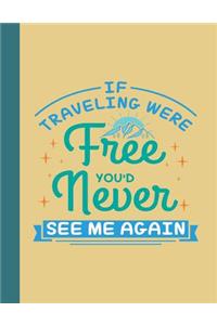If Traveling Were Free You'd Never See Me Again