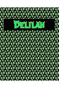 120 Page Handwriting Practice Book with Green Alien Cover Delilah