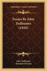 Essays by John Todhunter (1920)