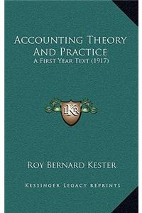 Accounting Theory and Practice