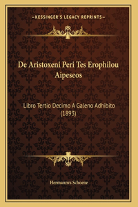 De Aristoxeni Peri Tes Erophilou Aipeseos