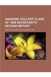 Harvard College Class of 1899 Secretary's Second Report