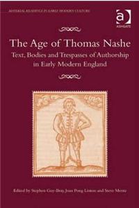 Age of Thomas Nashe