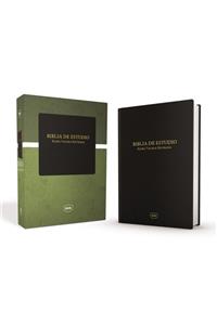 Santa Biblia de Estudio Reina Valera Revisada Rvr, Leathersoft, Negro Clásico