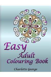 Easy Adult Colouring Book