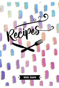 Recipes Book Blank