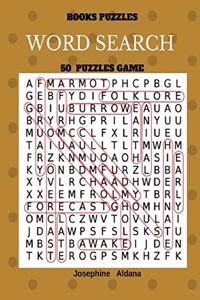 Books Puzzles Word Search 50 Puzzles Game: Large Print Word Find