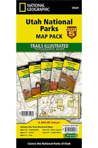 Utah National Parks [map Pack Bundle] Adventure Map