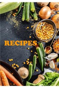RECIPES - A blank cookbook for my own recipes