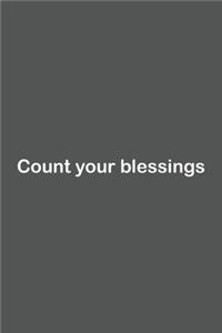 Count your blessings