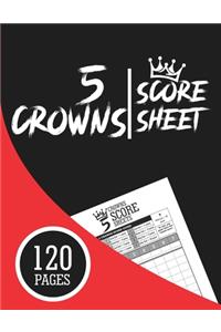 5 Crowns Score Sheets