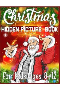 Christmas Hidden Picture Book For Kids Ages 8-12