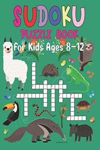 Sudoku puzzle book for kids ages 8-12