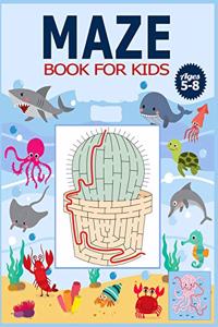 Maze Book for Kids Ages 5-8
