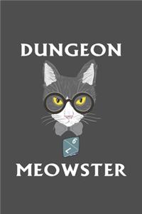 Dungeon Meowster DnD Notebook Journal 100 Lined Pages matte.