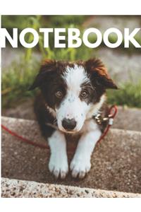 Notebook: Puppy Themed Notebook - For Writing, 8.5 x 11 inches