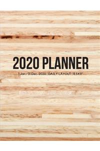 2020 Wood Daily Planner