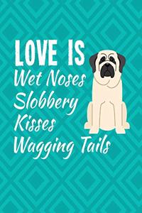 Love Is Wet Noses Slobbery Kisses Wagging Tails