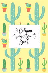 4 Column Appointment Book