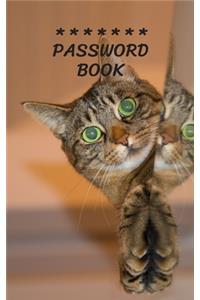 Internet Password Book with Tabs Keeper Manager And Organizer You All Password Notebook hello Cat
