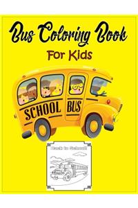 Bus Coloring Book For Kids