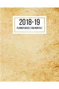 2018-19 Planner Weekly and Monthly