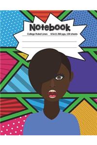 Notebook Comic Girl Ahh