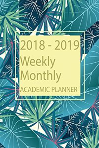 2018-2019 Weekly Monthly Academic Planner