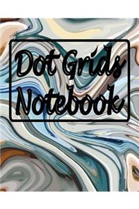 Dot Grids Notbook: Bullet Journal: Blank Dot Pattern Notebook Dotted Grid Size 10 X 8 Inches, 110 Dot Grid Pages, Minimalist Planner, for Sketching, Writing Notes, Jotting Down Thoughts and Drawing Art and Sketch Book for Kids. Matte Watercolor Cov
