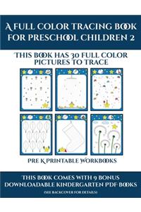 Pre K Coloring (A full color tracing book for preschool children 2)