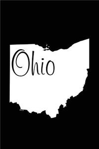 Ohio - Black Lined Notebook with Margins