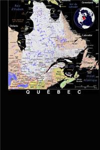 A Color Map of the Province Quebec in Canada Journal