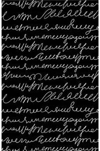Journal Notebook Scribbly Writing White and Black